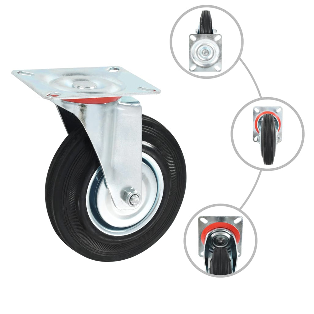vidaXL 24 Pcs. Swivel Casters 125 mm