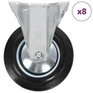 vidaXL 8 Pcs. Swivel Casters 160 mm