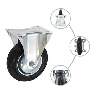 vidaXL 24 Pcs. Fixed Casters 160 mm