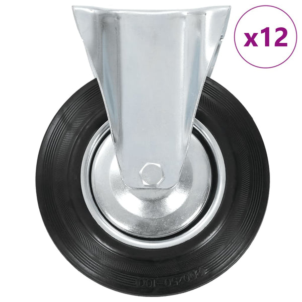 vidaXL 12 pcs. Swivel Casters 200 mm