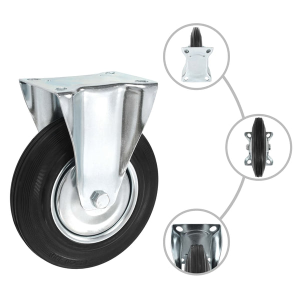 vidaXL 12 pcs. Swivel Casters 200 mm