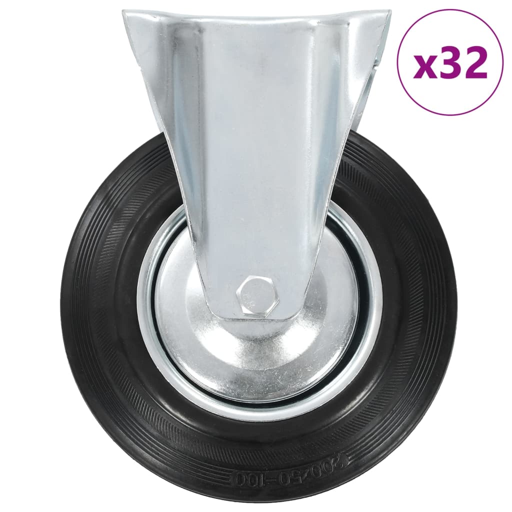 vidaXL 32 pcs. Fixed Casters 200 mm