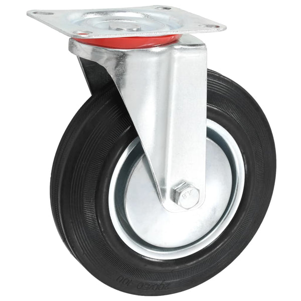 vidaXL 8 Pcs. Swivel Castors 200 mm