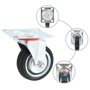 vidaXL 12 pcs Swivel Castors 75 mm