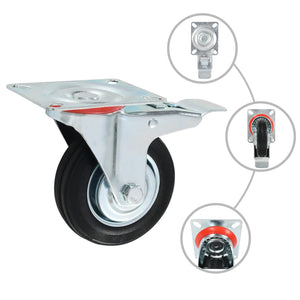 vidaXL 8 Pcs. Swivel Casters 100 mm