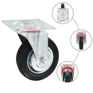 vidaXL 8 Pcs. Swivel Casters 100 mm