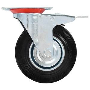 vidaXL 8 Pcs. Swivel Casters 125 mm