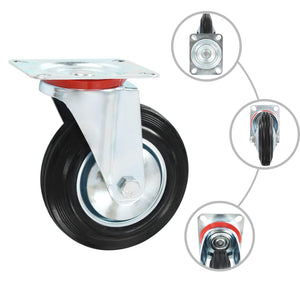 vidaXL 8 Pcs. Swivel Casters 160 mm