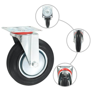 vidaXL 24 Pcs. Swivel Casters 200 mm