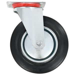 vidaXL 32 Swivel Castors 200 mm