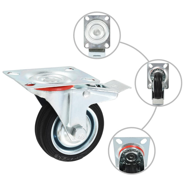 vidaXL 16 pcs. Casters 75 mm