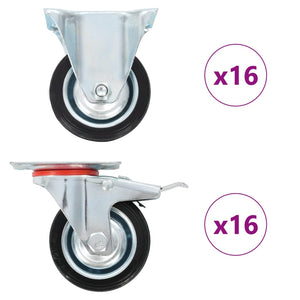 vidaXL 32 pcs. Casters 75 mm