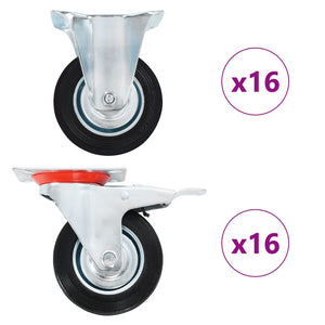 vidaXL 32 pcs. Casters 100 mm