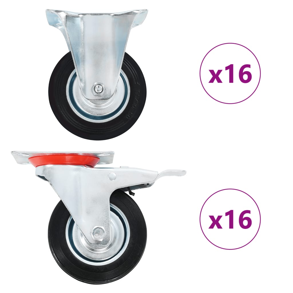 vidaXL 32 pcs. Casters 100 mm