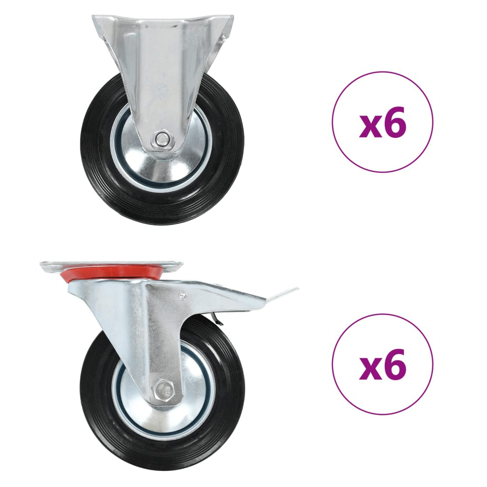 vidaXL 12 pcs. Rollers 160 mm