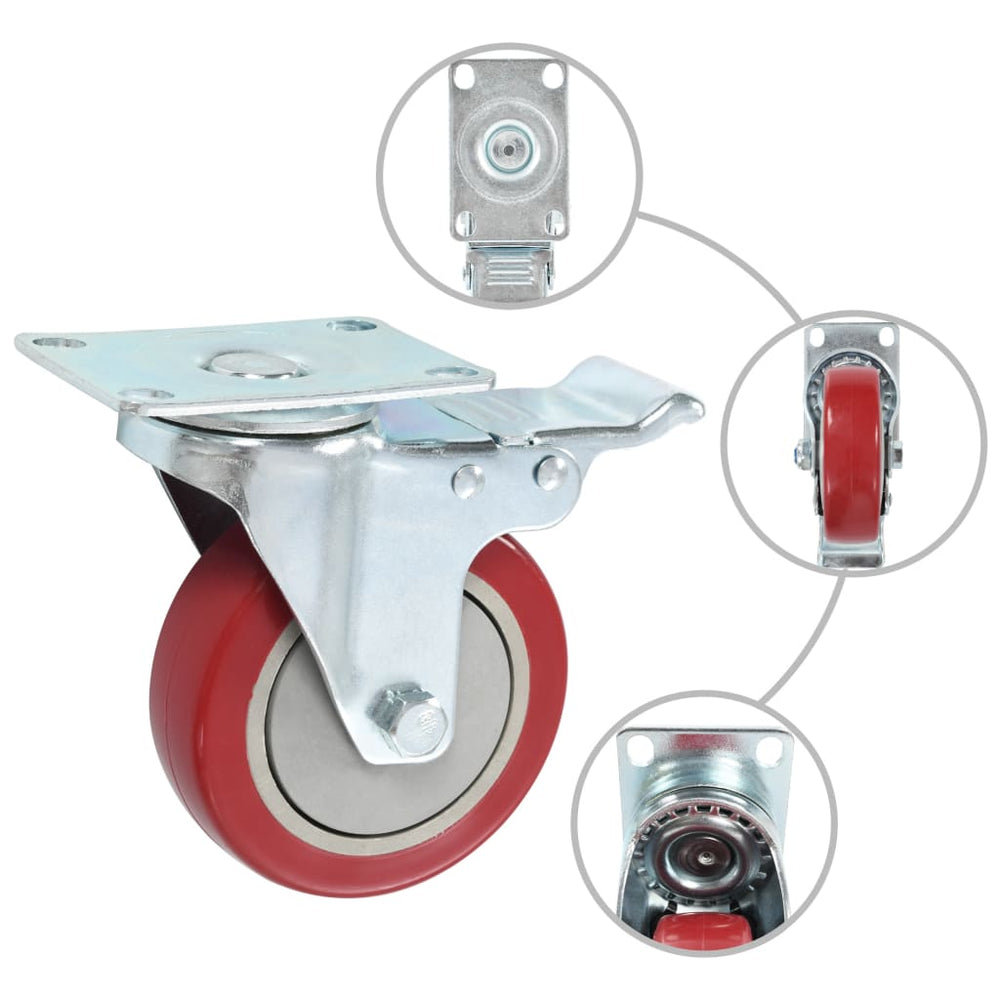 vidaXL Swivel Casters 32 pcs. 100 mm