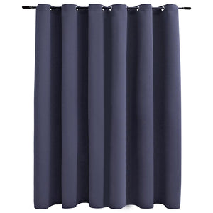 vidaXL Blackout Curtain with Metal Eyelets Anthracite 290 x 245 cm
