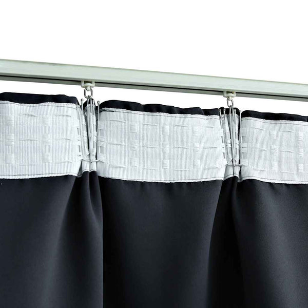 vidaXL Blackout Curtains with Hooks 2 pcs. Anthracite 140x175cm