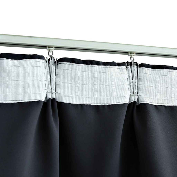 vidaXL Blackout Curtains with Hooks 2 pcs. Anthracite 140x225cm