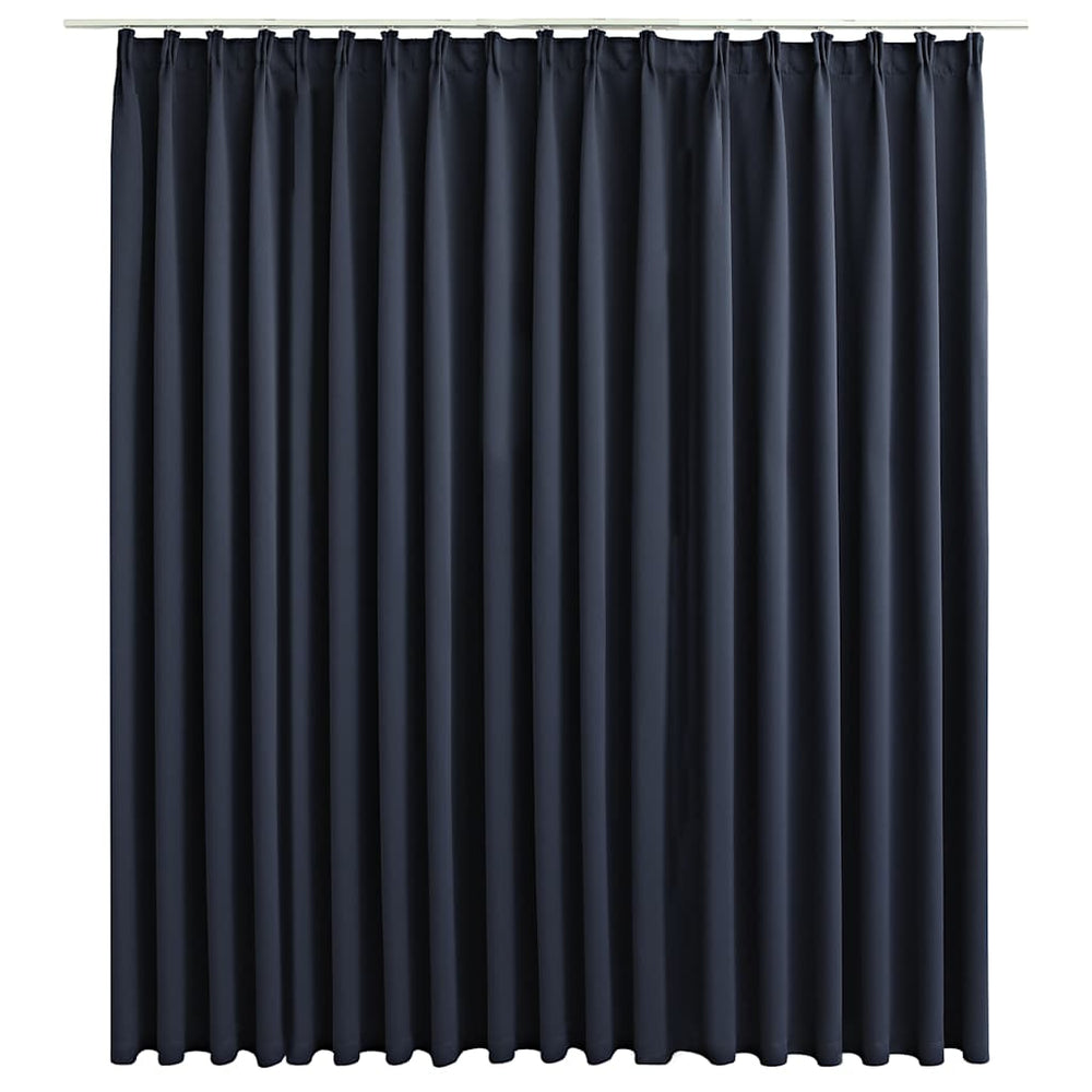 vidaXL Blackout Curtain with Hooks Anthracite 290 x 245 cm