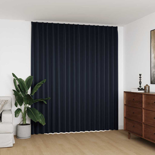 vidaXL Blackout Curtain with Hooks Anthracite 290 x 245 cm
