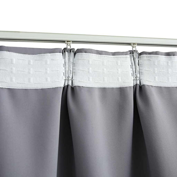 vidaXL Blackout Curtains with Hooks 2 pcs. Grey 140x225cm
