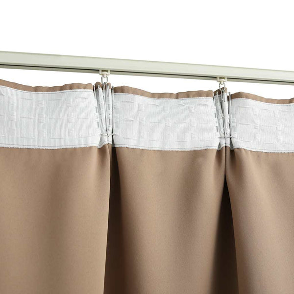 vidaXL Blackout Curtain with Hooks Taupe 290 x 245 cm