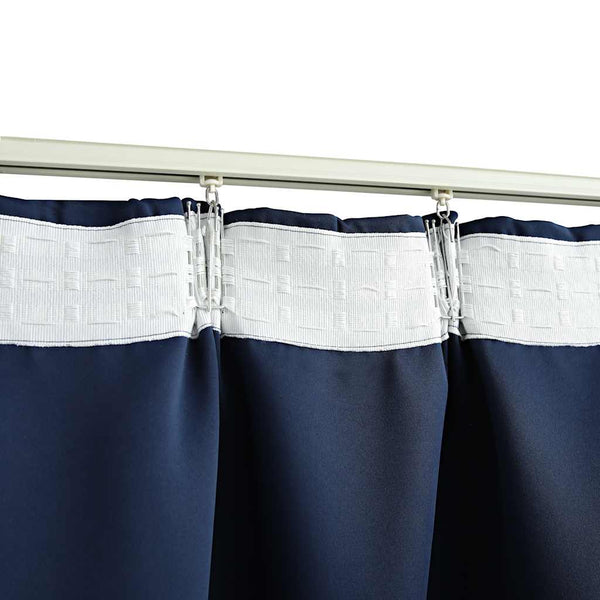 vidaXL Blackout Curtains with Hooks 2 pcs Blue 140x175cm