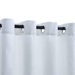 vidaXL Blackout Curtains with Metal Eyelets 2 pcs. Grey-White 140x225 cm