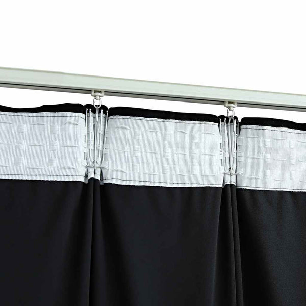 vidaXL Black Velvet Blackout Curtains with Hooks 2 pcs. 140x175 cm