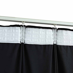 vidaXL Black Velvet Blackout Curtain with Hooks 290 x 245 cm