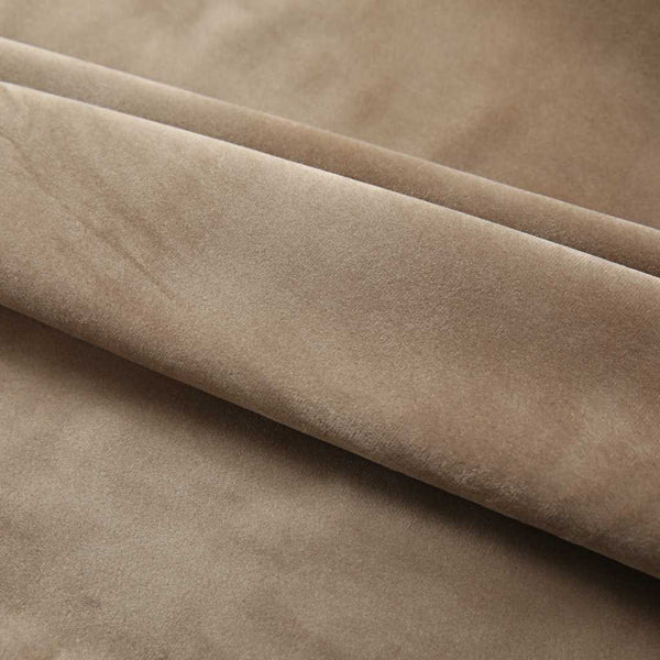vidaXL Blackout Curtains with Hooks 2 pcs Velvet Beige 140x245 cm