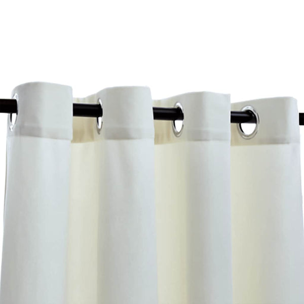 vidaXL Eyelet Blackout Curtains 2 pcs. Velvet Cream 140x245 cm