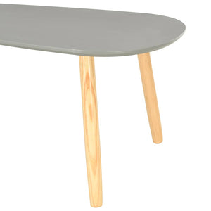 vidaXL Coffee Tables 2 pcs Grey Solid Pine Wood