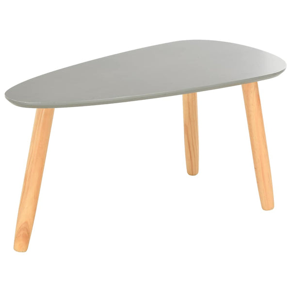 vidaXL Coffee Tables 2 pcs Grey Solid Pine Wood