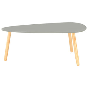 vidaXL Coffee Tables 2 pcs Grey Solid Pine Wood