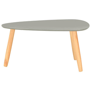 vidaXL Coffee Tables 2 pcs Grey Solid Pine Wood