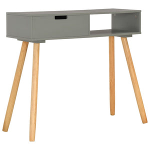 vidaXL Console Table Grey 80x30x72 cm Solid Pine Wood
