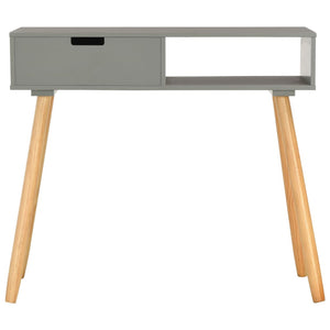 vidaXL Console Table Grey 80x30x72 cm Solid Pine Wood
