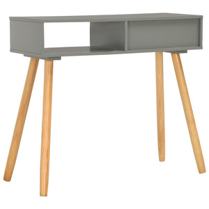 vidaXL Console Table Grey 80x30x72 cm Solid Pine Wood
