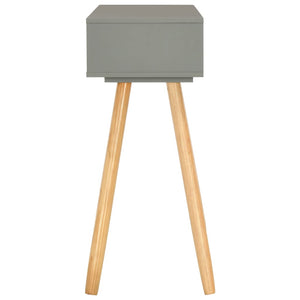 vidaXL Console Table Grey 80x30x72 cm Solid Pine Wood