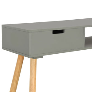vidaXL Console Table Grey 80x30x72 cm Solid Pine Wood