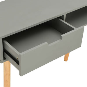vidaXL Console Table Grey 80x30x72 cm Solid Pine Wood
