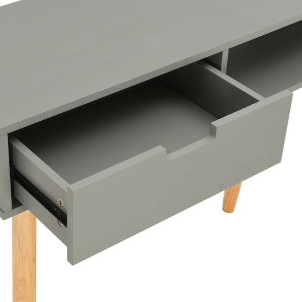 vidaXL Console Table Grey 80x30x72 cm Solid Pine Wood