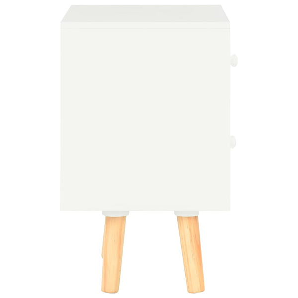 vidaXL Nightstands 2 pcs. White 40 x 30 x 50 cm Solid Pine Wood