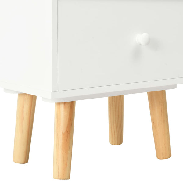 vidaXL Nightstands 2 pcs. White 40 x 30 x 50 cm Solid Pine Wood