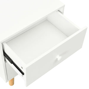 vidaXL Nightstands 2 pcs. White 40 x 30 x 50 cm Solid Pine Wood