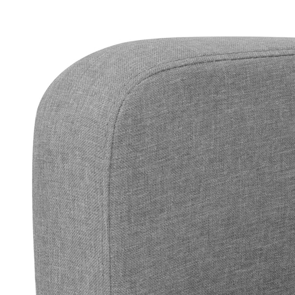 vidaXL 2-Seater Sofa Set Fabric Light Grey