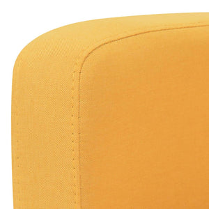 vidaXL 2-Piece Sofa Set Fabric Yellow