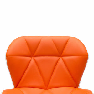 vidaXL Bar Stool Orange 44 x 48 x 105.5 cm Faux Leather